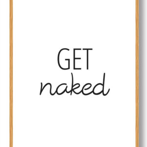 Get naked - plakat
