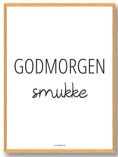 Godmorgen smukke - plakat