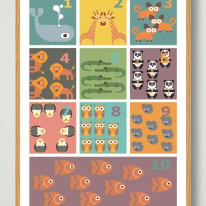 Lær at tælle (design) - plakat