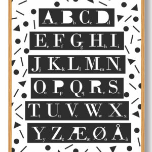 ABC-plakat (hvid)