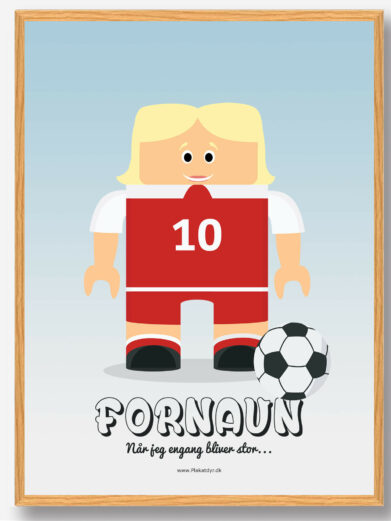 Fodboldspiller (pige) - plakat