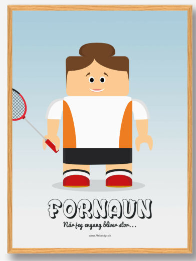 Badmintonspiller (pige) - plakat