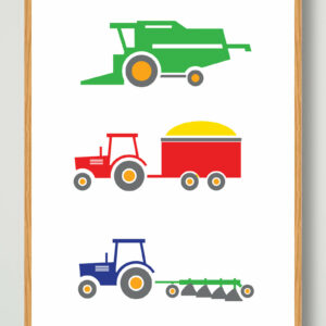 Landbrugsmaskiner - plakat