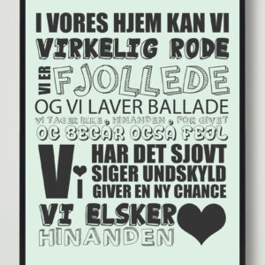 I vores hjem kan vi... - plakat
