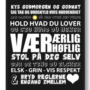 Kys hinanden godmorgen... - plakat