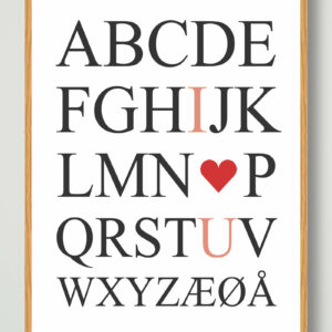 I love U - plakat
