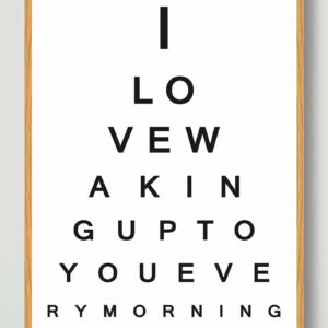 I love waking... - plakat