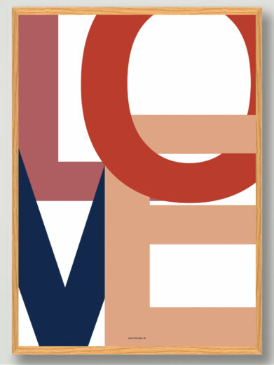 LOVE plakat kaerlighed