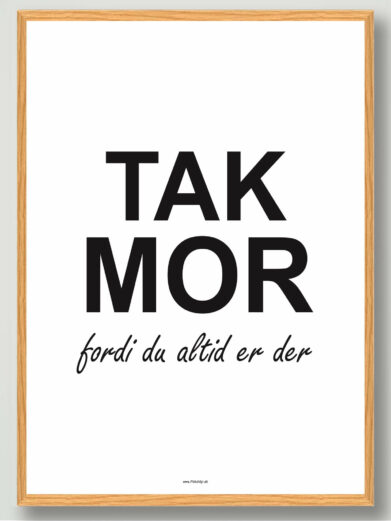 Tak mor plakat