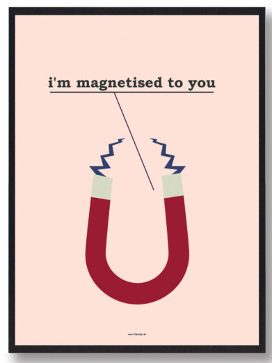 I'm magnetised to you - plakat