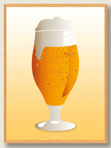 Ice cold beer - ølplakat