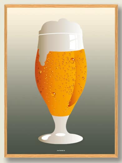 Ice cold beer - ølplakat