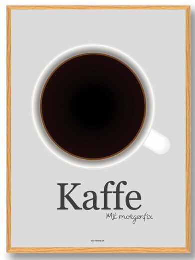 Kaffe - køkkenplakat