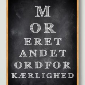 Mor er et andet ord… - plakat