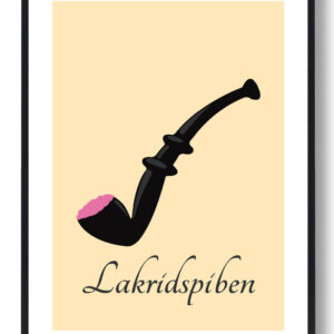 Lakridspibeplakat - gul