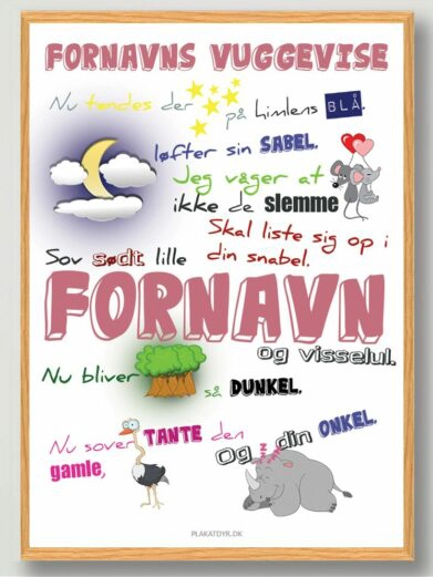 Vuggeviseplakat-roed-daab-gaveide