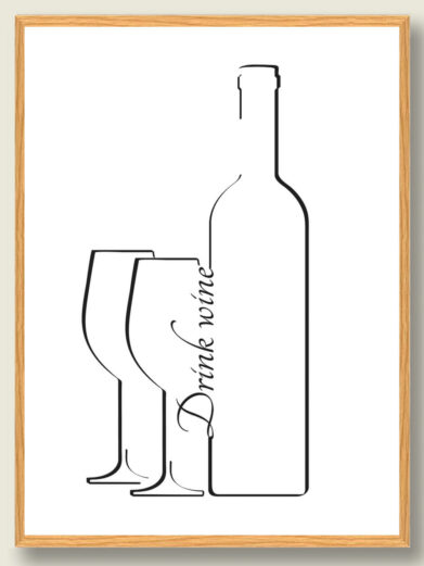 Drink vine - vinplakat