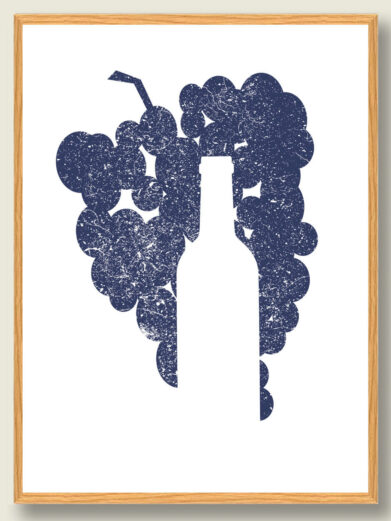 Vindruer - vinplakat