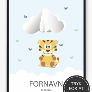 Navnetavle Tiger - plakat