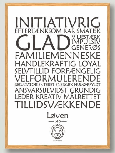 plakat-med-stjernetegn-loeven