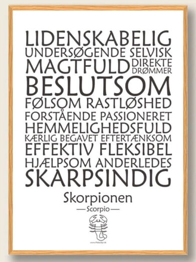 Skorpion-plakat-stjernetegn