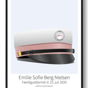 Frisør plakat - lyseblå