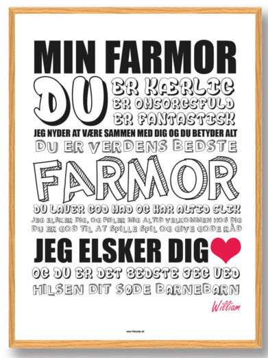 Min farmor - plakat