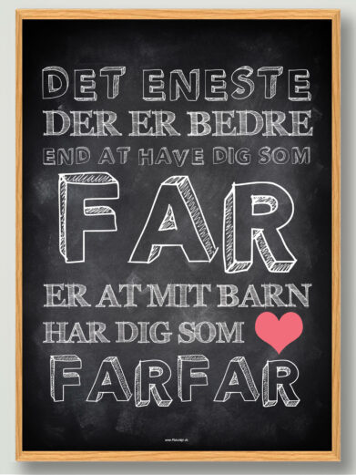 Det eneste… mit barn, farfar - plakat
