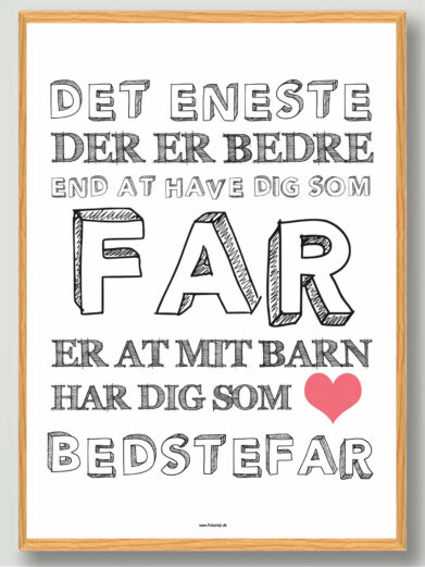 Det eneste… mit barn, bedstefar - plakat