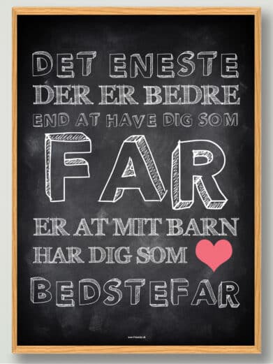 Det eneste… mit barn, bedstefar - plakat