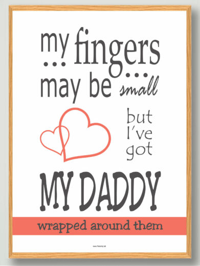 My fingers may be small… - plakat