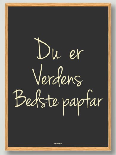 Verdens bedste papfar - plakat