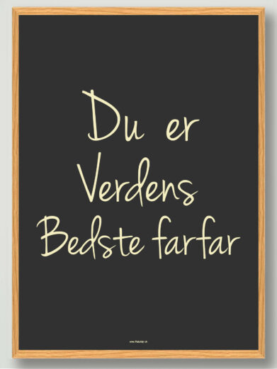 Verdens bedste farfar - plakat