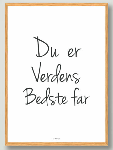 Verdens bedste far - plakat