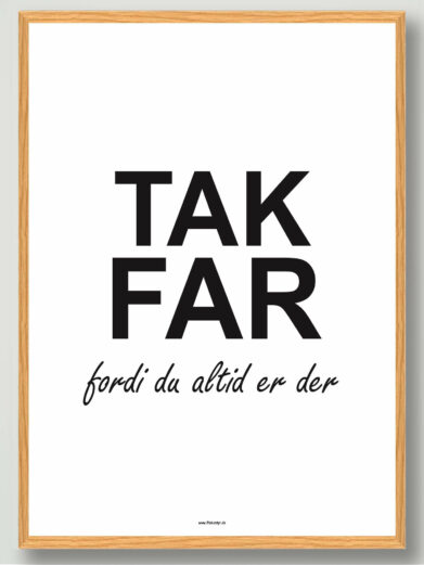 Tak far - plakat