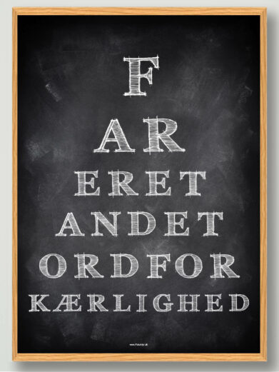 Far er et andet ord... - plakat