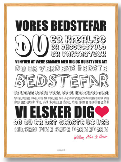 Vores bedstefar - plakat