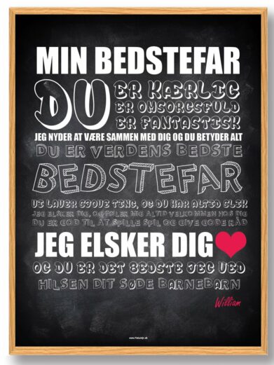 Min bedstefar - plakat