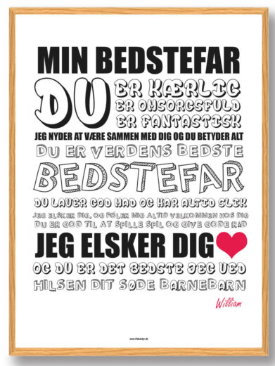 Min bedstefar - plakat
