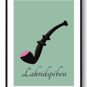Lakridspibeplakat - grøn