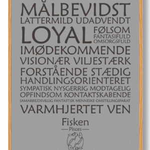 Stjernetegn fisken - plakat