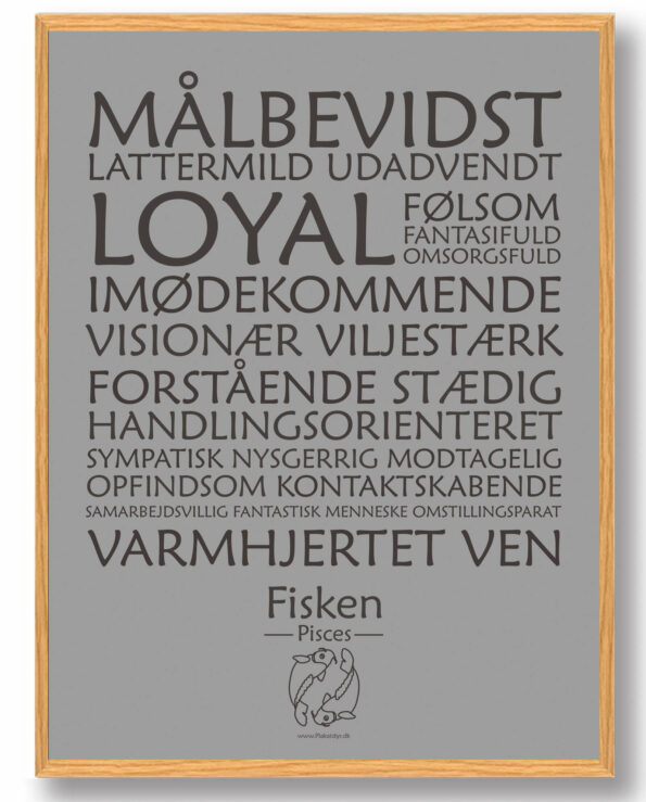 Stjernetegn fisken - plakat