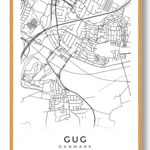 Gug by plakat - hvid