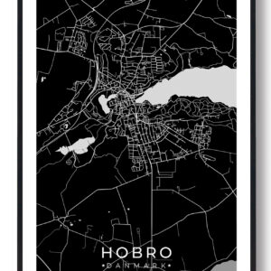 Hobro by plakat - sort