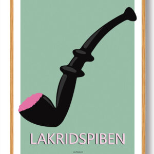 Stor lakridspibeplakat - grøn