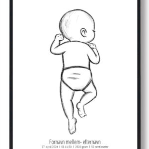 1:1 Fødselsplakat