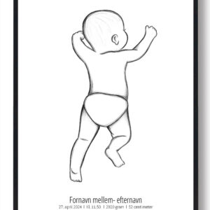 1:1 Fødselsplakat