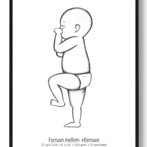 1:1 Fødselsplakat