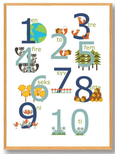 Talplakat 1-10