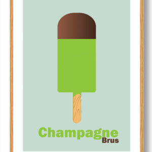 Champagnebrus - plakat